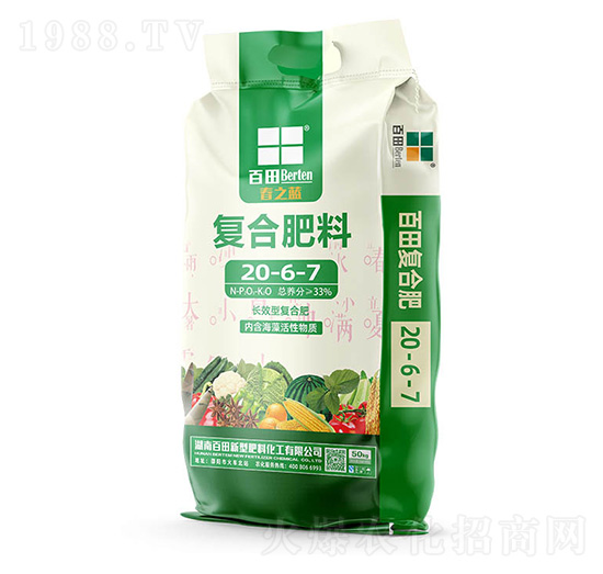 春之藍復合肥料20-6-7-百田