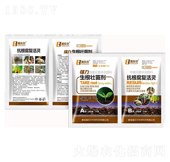 強力生根壯苗劑+抗根腐復活靈-瀚樂爾