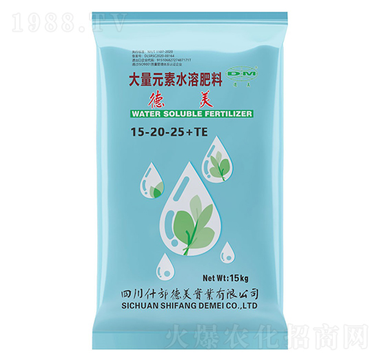 花卉配方大量元素水溶肥料15-20-25+TE-德美實業(yè)