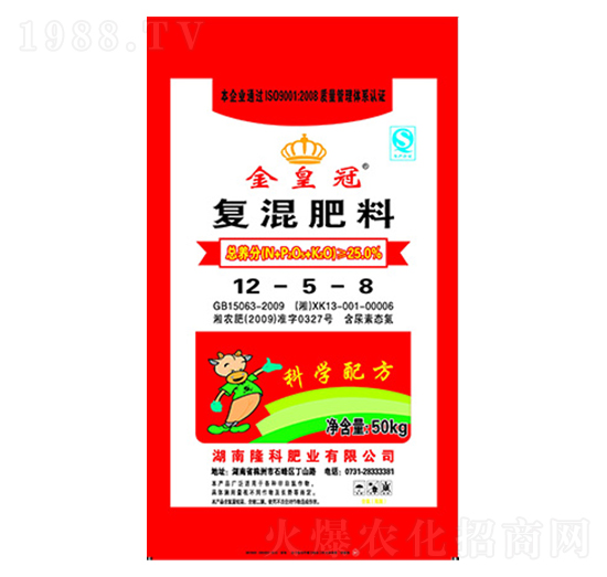 金皇冠牌復混肥-12-5-8-隆科農(nóng)資