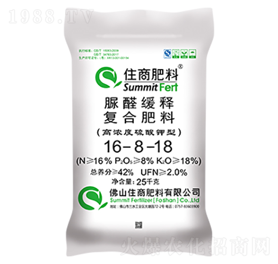 脲醛緩釋復合肥16-8-18-住商肥料