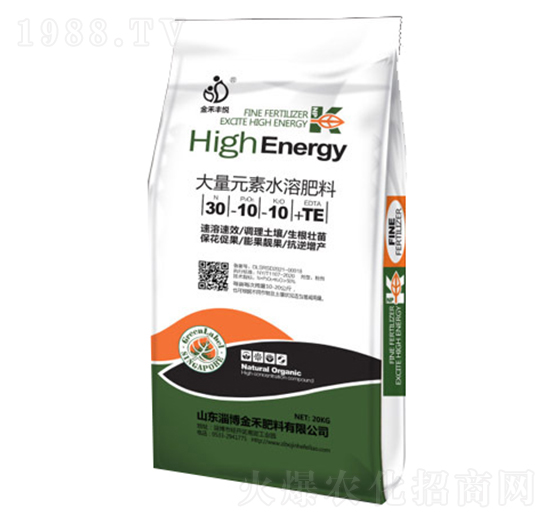 大量元素水溶肥料30-10-10+TE-金禾