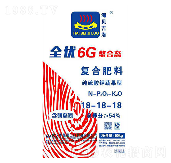 純硫酸鉀蔬果型復合肥料18-18-18-海貝吉洛-華墾