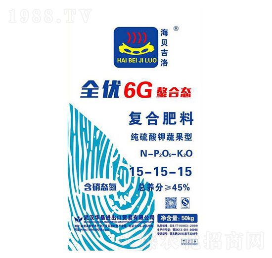 純硫酸鉀蔬果型復(fù)合肥料15-15-15-海貝吉洛-華墾