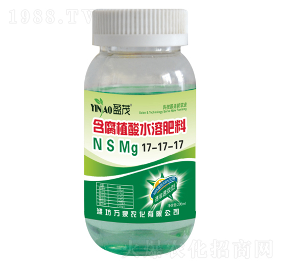 含腐植酸水溶肥料17-17-17-氮硫鎂-萬(wàn)泉農(nóng)化