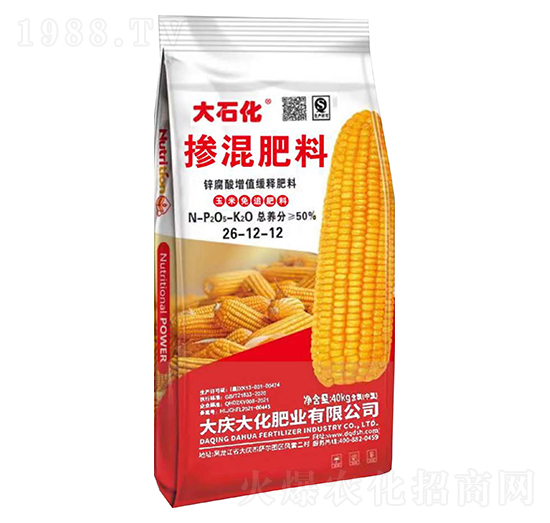 玉米免追摻混肥料26-12-12-大慶大化