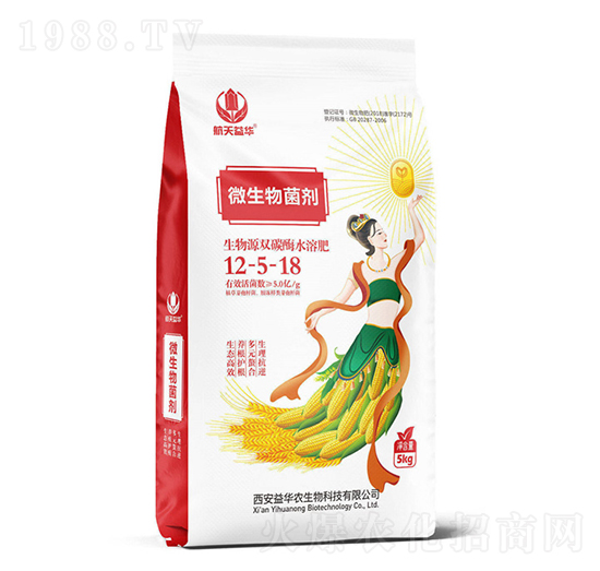 生物源雙碳酶水溶肥12-5-18+TE-核金-航天益華