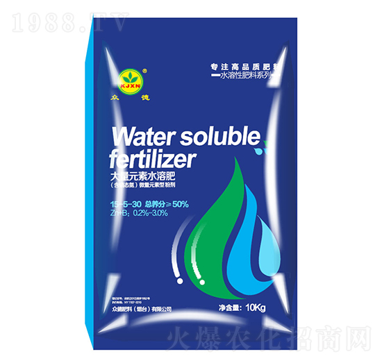 大量元素水溶肥料15-5-30-眾德肥料