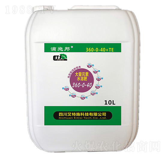 高氮型大量元素水溶肥360-0-40-滴施邦-艾特施