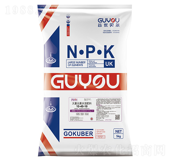 高磷型大量元素水溶肥料10-40-10-谷優(yōu)貝爾