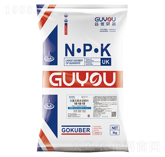 平衡型大量元素水溶肥料18-18-18-谷優(yōu)貝爾