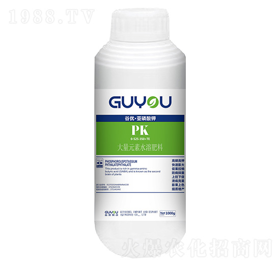 大量元素水溶肥料0-525-350+TE-谷優(yōu)·亞磷酸鉀-谷優(yōu)貝爾