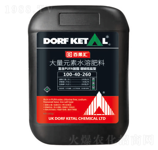 大量元素水溶肥料100-40-260-道夫凱特