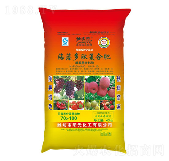 海藻多肽復(fù)合肥料（葡萄果樹專用）-迪沃特-陽光化工