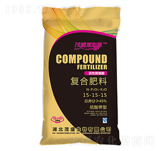 硫酸鉀型活性腐植酸復合肥料15-15-15-茂盛黑如意-茂盛生物
