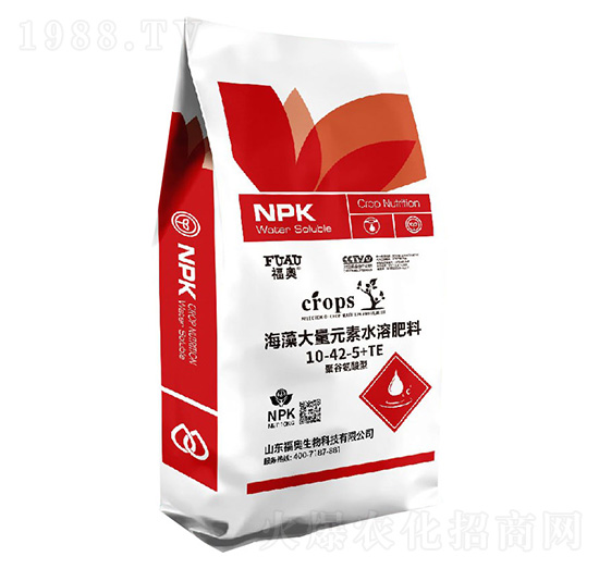 聚谷氨酸型海藻大量元素水溶肥料10-42-5+TE-福奧