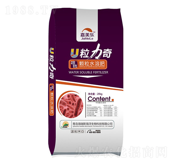 棕色顆粒水溶肥料-粒力奇-嘉美樂-海瑞斯