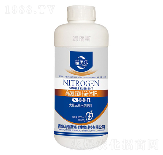 高氮綠葉清液肥420-0-0+TE-嘉美樂-海瑞斯