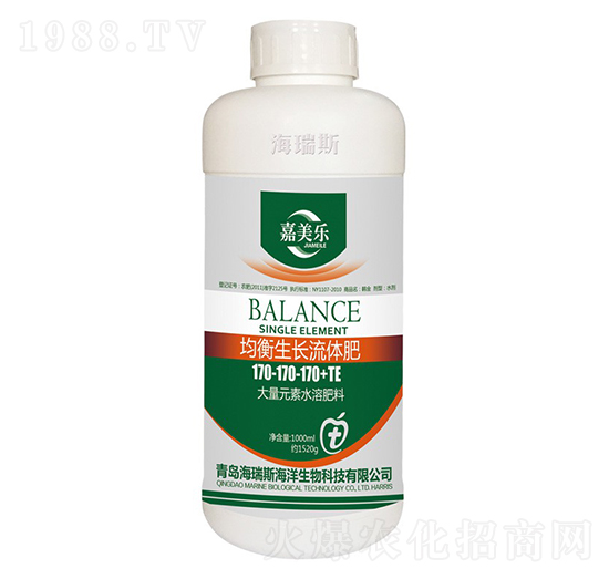 均衡生長(zhǎng)清液肥170-170-170+TE-嘉美樂(lè)-海瑞斯