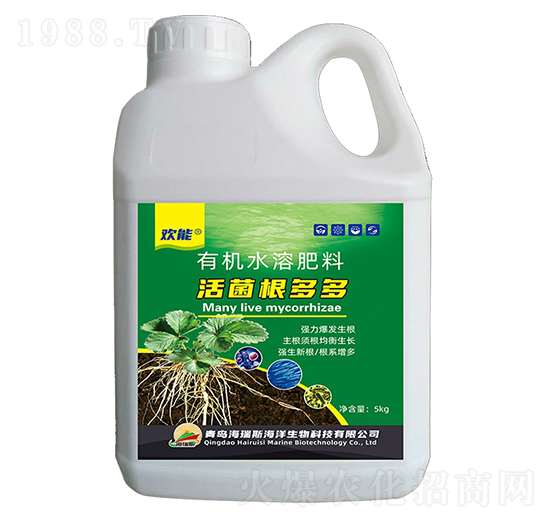 有機水溶肥-活菌根多多-歡能-海瑞斯