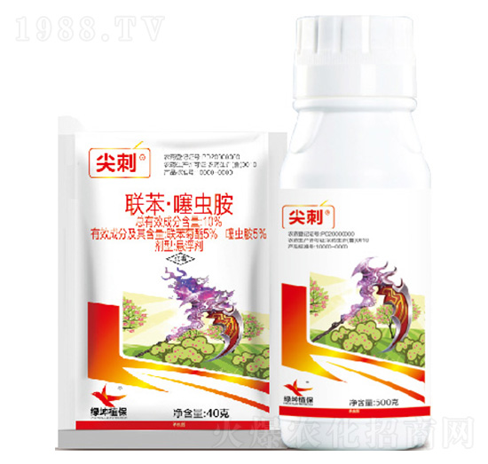 10%聯(lián)苯·噻蟲胺懸浮劑-尖刺-綠坤生物