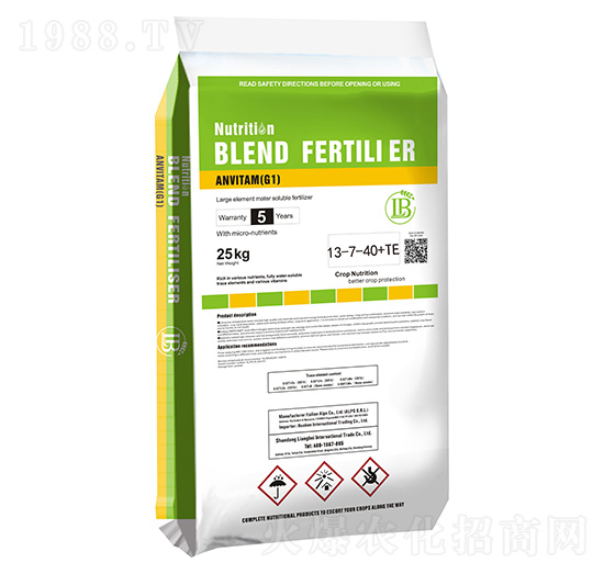 大量元素水溶肥料13-7-40+TE-田博士