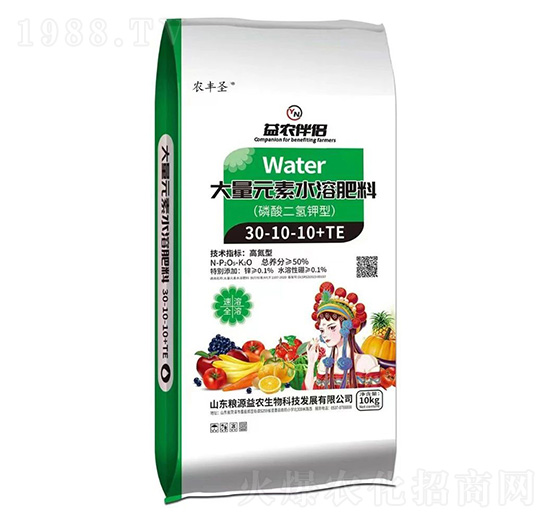 磷酸二氫鉀型大量元素水溶肥料30-10-10+TE-農(nóng)豐圣