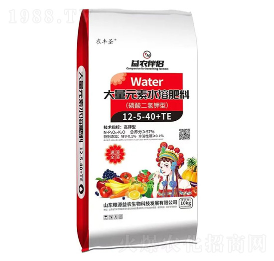 磷酸二氫鉀型大量元素水溶肥料12-5-40+TE-農(nóng)豐圣