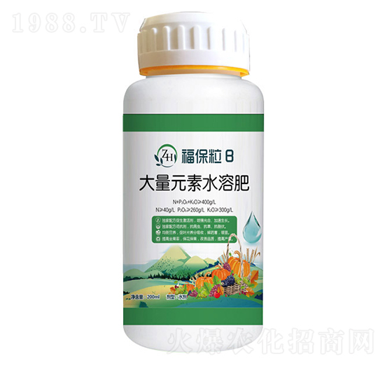 高氮型含腐殖酸大量元素水溶肥-福保粒B-澤海肥業(yè)