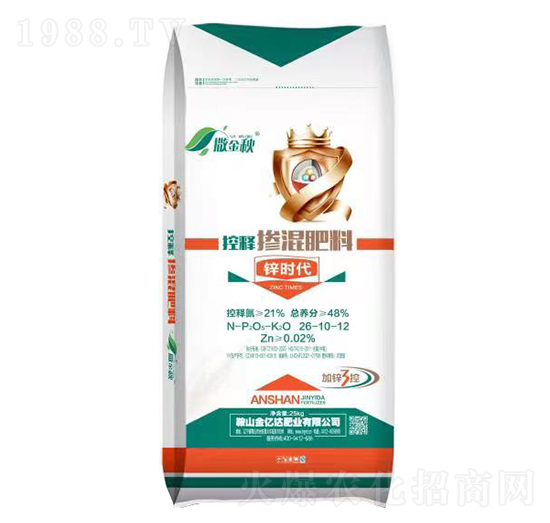控釋摻混肥料26-10-12-鋅時(shí)代-撒金秋-金億達(dá)肥業(yè)