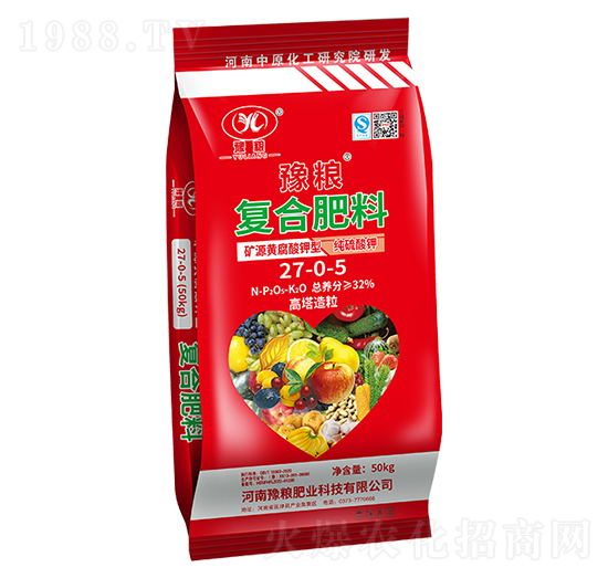 礦源黃腐酸鉀型純硫酸鉀復(fù)合肥料27-0-5-豫糧肥業(yè)