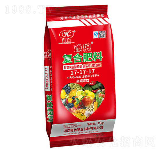 礦源黃腐酸鉀型高純度純硫酸鉀復(fù)合肥料17-17-17-豫糧肥業(yè)