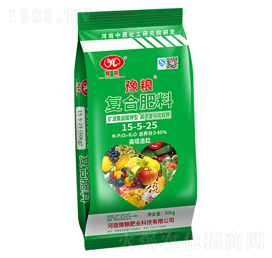 礦源黃腐酸鉀型高純度純硫酸鉀復(fù)合肥料15-5-25-豫糧肥業(yè)