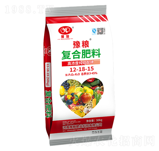 50kg高濃度純硫酸鉀復合肥料12-18-15-豫糧肥業(yè)