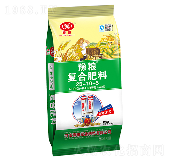 40kg高塔氯化鉀復合肥料25-10-5-豫糧肥業(yè)