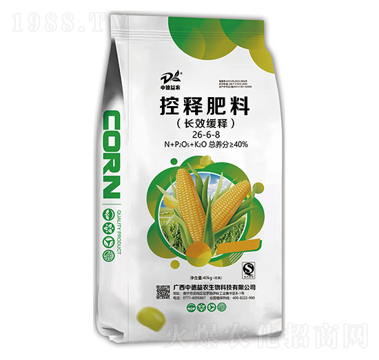 玉米專用控釋肥料26-6-8-中德益農(nóng)