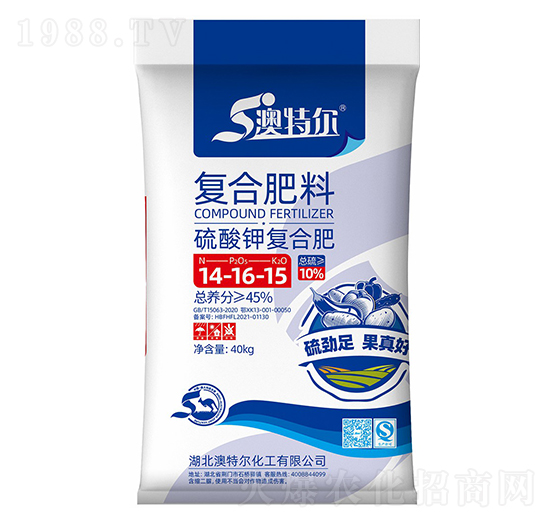 硫酸鉀復(fù)合肥料14-16-15-澳特爾-新洋豐