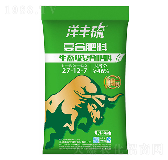 生態(tài)級復(fù)合肥料27-12-7-洋豐硫-新洋豐