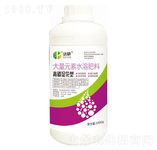 高磷促花型大量元素水溶肥-達研生物