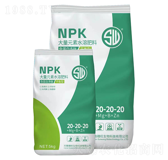 魚(yú)蛋白多肽平衡型大量元素水溶肥料20-20-20-穗旺生物