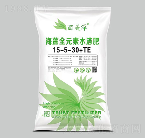 海藻全元素水溶肥15-5-30+TE--中農恒大