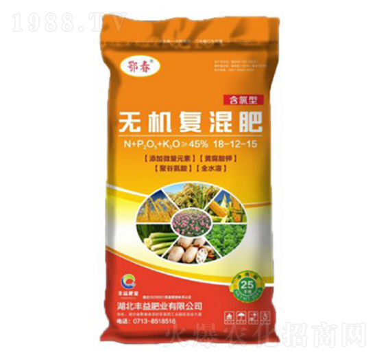 含氯型無(wú)機(jī)復(fù)混肥料18-12-15-豐益肥業(yè)