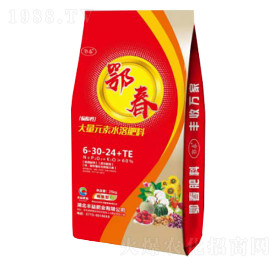 硫基型大量元素水溶肥料6-30-24+TE-鄂春-豐益肥業(yè)