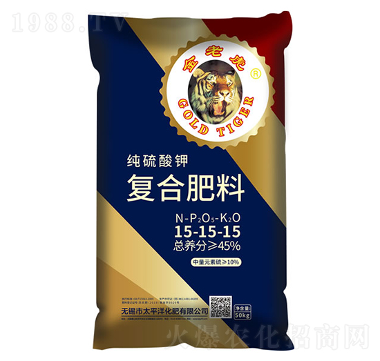 純硫酸鉀復(fù)合肥料15-15-15-金老虎-太平洋化肥