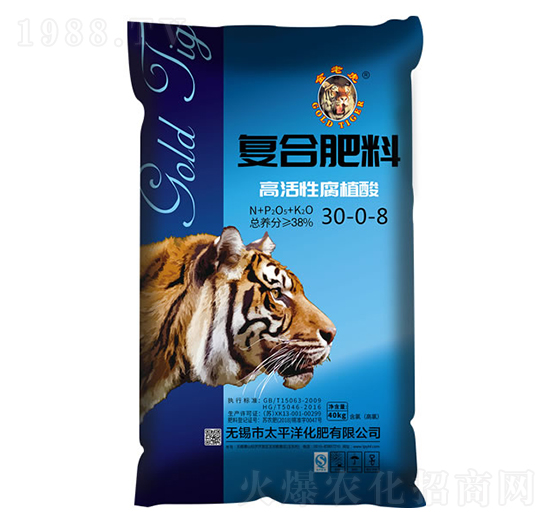 高活性腐植酸復(fù)合肥料30-0-8-金老虎-太平洋化肥