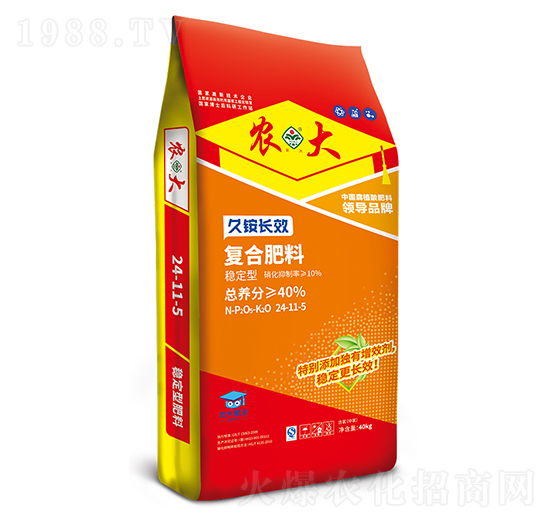 久銨長效穩(wěn)定型復合肥料24-11-5-農(nóng)大生態(tài)