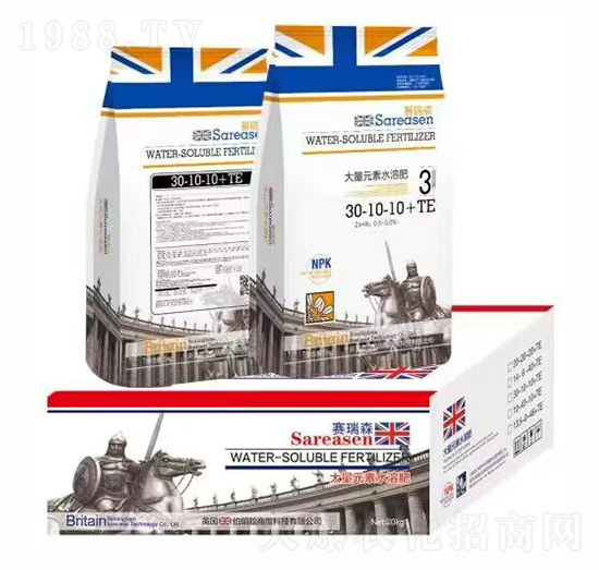 賽瑞森大量元素水溶肥30-10-10+TE-富爾佳