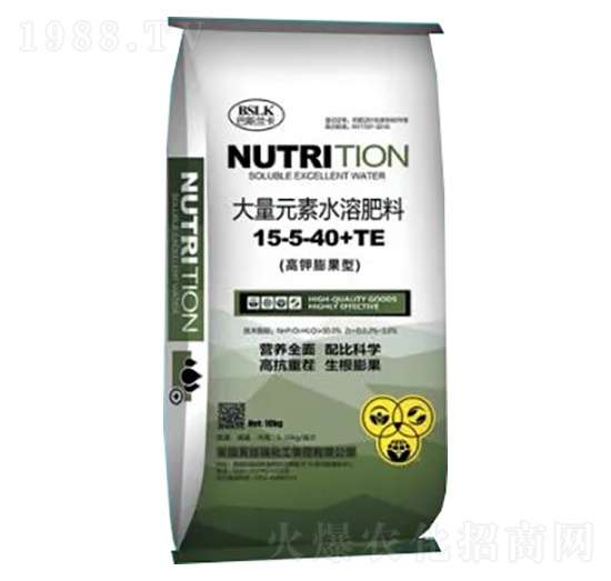 高鉀膨果型大量元素水溶肥料15-5-40+TE-榮耀農(nóng)業(yè)