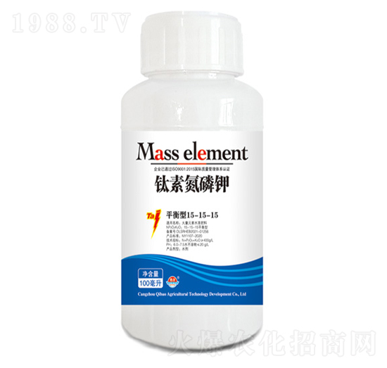 平衡型大量元素水溶肥料15-15-15-鈦素氮磷鉀-青農(nóng)奇寶