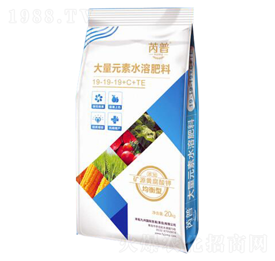 大量元素水溶肥料19-19-19+C+TE-豐耘九州